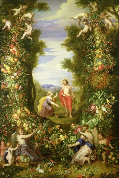 Christ and Mary Magdalene by Jan the Elder Brueghel